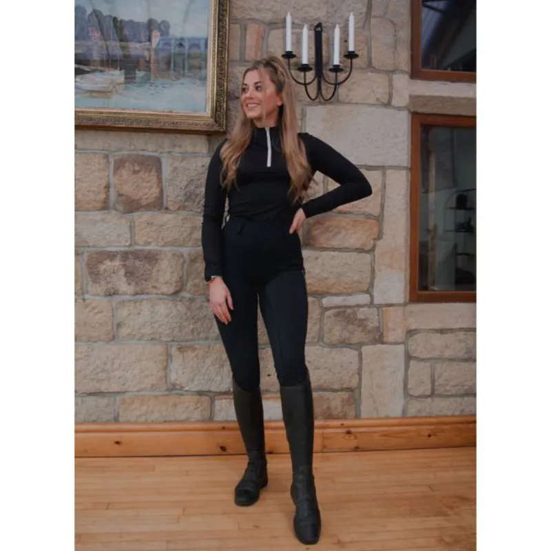 Cameo Ladies Core Collection Riding Tights - Black-4